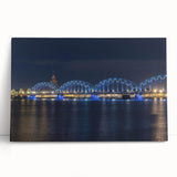 Black and white large art print of a European cityscape on stretched canvas, ideal for kitchen wall art.