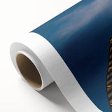 Art deco poster depicting a serene Lithuanian landscape on rolled canvas, ideal for nursery wall art.