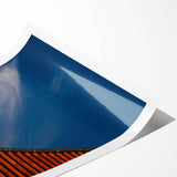 Extra large wall art featuring line art flowers in neutral tones on a rolled print, suitable for large living room decor.