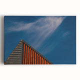 Black and white photograph of a European street scene on stretched canvas, ideal for kitchen wall art or bedroom ambiance.