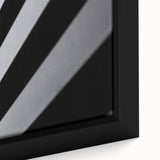 Framed canvas of Amsterdam scenery with textured black outlines and colorful background, ideal for living room decor.