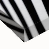Black and white landscape art painting of Amsterdam on stretched canvas, ideal for bedroom wall decor.