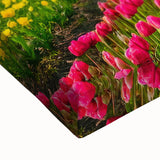 Black and white landscape art painting of a Dutch canal scene on stretched canvas, ideal for bedroom wall art.