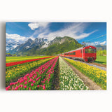 Black and white photograph of a European cityscape on stretched canvas, suitable for kitchen wall art or bedroom decor.