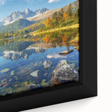 Extra large framed canvas featuring a textured.