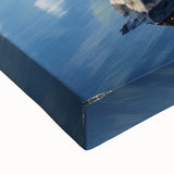 Large art canvas depicting a black and white Slovakian landscape, ideal for bedroom decor.