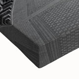 Black and white landscape art painting of Andalucia on stretched canvas, ideal for bedroom wall decor.