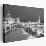 Scenic Andalucia landscape on large stretched canvas, featuring earthy tones, ideal for kitchen wall art.