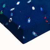 Large art depicting a black and white landscape of the Canary Islands on stretched canvas, suitable for bedroom wall decor.