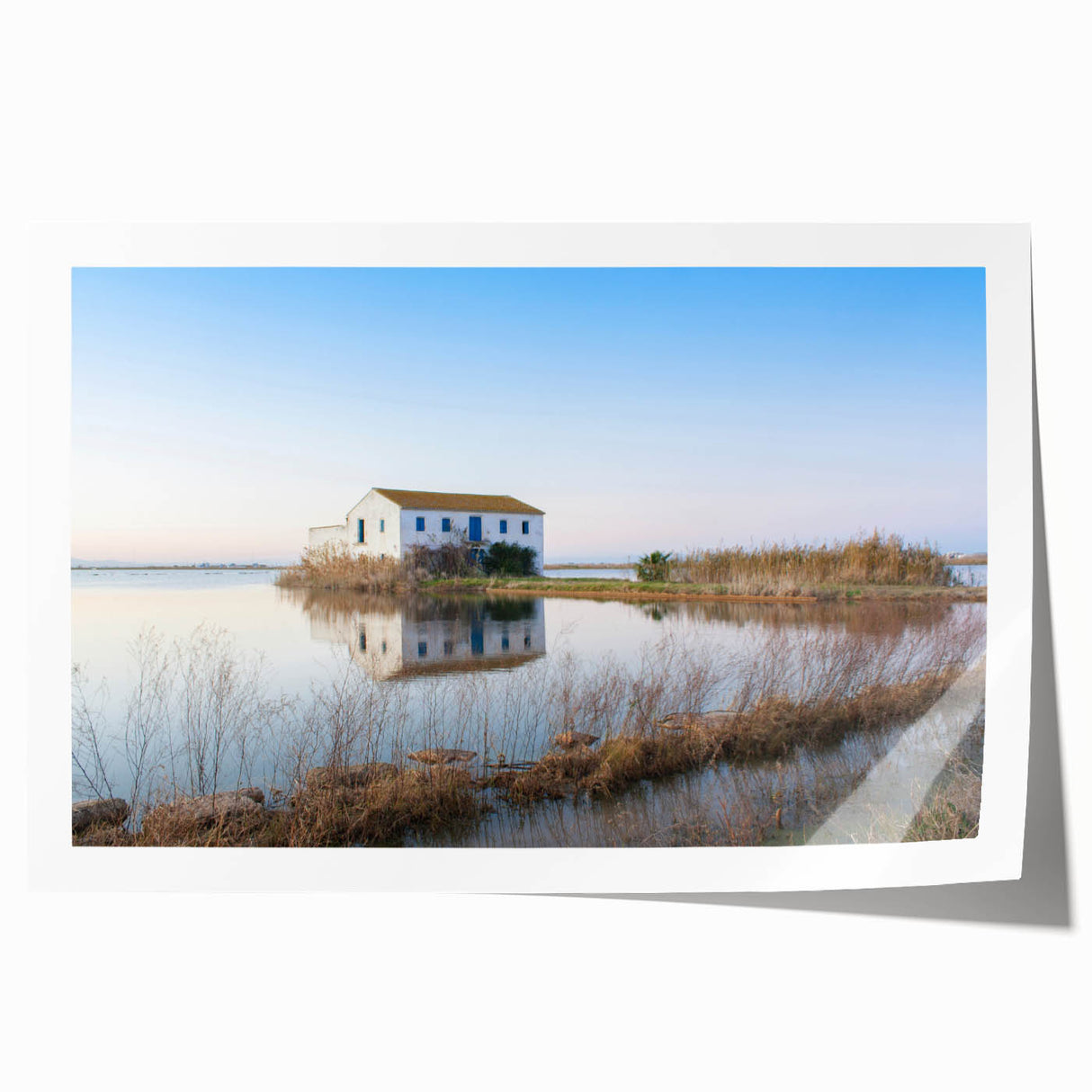 Rolled canvas print of Valencia scenery, featuring vibrant floral elements and architecture, ideal for art wall dining room.