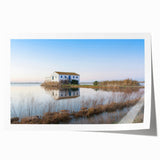 Rolled canvas print of Valencia scenery, featuring vibrant floral elements and architecture, ideal for art wall dining room.