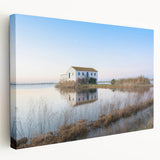 Large canvas print of Valencia scenery in natural and earthy tones, ideal for kitchen wall art.