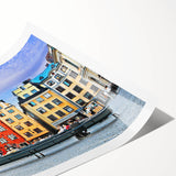 Extra large wall art featuring line art flowers in black on white, rolled print, suitable for large living room spaces.