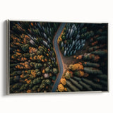 Landscape art painting of Swiss scenery on framed canvas, featuring muted greens and blues, ideal for living room decor.