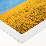 Art Deco poster featuring a serene European landscape in muted earth tones on rolled canvas, suitable for dining room decor.