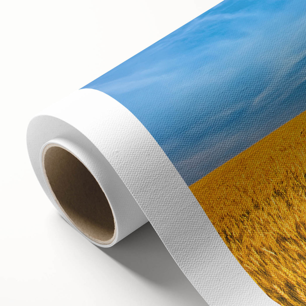 Art Deco poster of a European scenery in pastel shades on rolled canvas, ideal for nursery wall art.