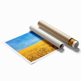 Extra large rolled print of a serene Ukrainian landscape with soft pastel colors.