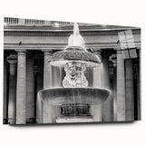 Large acrylic print of the Vatican in muted watercolor shades, suitable for bedroom or dining room art.