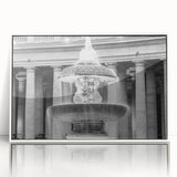 Acrylic print of the Vatican scenery in muted earth tones, ideal for modern art wall decor.