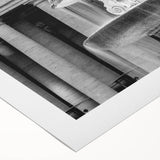 Art deco poster of the Vatican scenery in muted earth tones on rolled canvas, suitable for dining room decor.