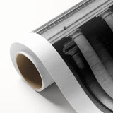 Art Deco poster of the Vatican scenery in muted beige and gray tones on rolled canvas, ideal for nursery wall art.