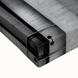 Black and white landscape art painting of the Vatican on stretched canvas, ideal for bedroom wall art.