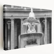 Large canvas print of the Vatican scenery in muted earth tones, suitable for kitchen wall art.