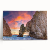 Black and white stretched canvas of Baja California scenery, ideal for kitchen wall art or bedroom ambiance.