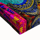 Large art featuring a black and white landscape painting of Oaxaca scenery on stretched canvas.