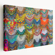 Large canvas print of Oaxaca, Mexico scenery in vibrant earth tones, suitable for kitchen wall art.