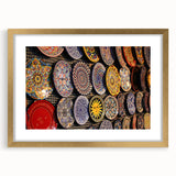 Extra large wall art featuring an abstract depiction of Jerusalem in textured gold and earth tones on a framed canvas.