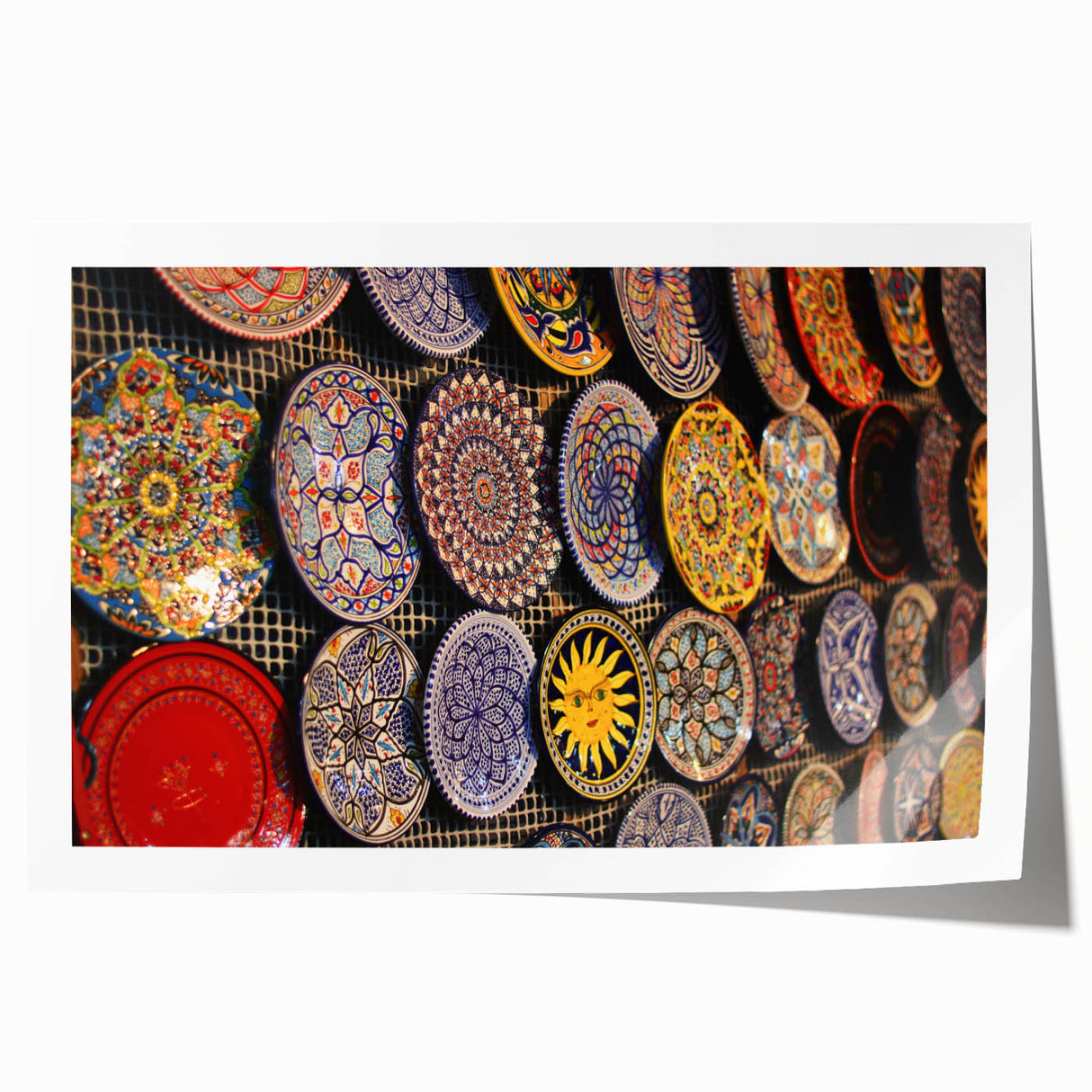 Extra large rolled print of Jerusalem scenery with muted earth tones, ideal for art wall dining room.