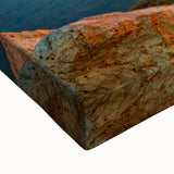 Large art of Tel Aviv landscape in black and white on stretched canvas, suitable for bedroom wall decor.