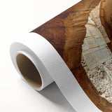 Art Deco style poster of a Middle Eastern scenery on rolled canvas, featuring muted earth tones.