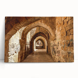 Black and white stretched canvas of Middle Eastern scenery, ideal for kitchen wall art or bedroom ambiance.