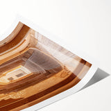 Extra large wall art featuring line art flowers in muted tones on a rolled canvas, suitable for large living room decor.