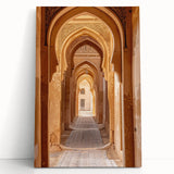 Black and white stretched canvas of Saudi Arabian scenery, ideal for kitchen wall art or bedroom ambiance.