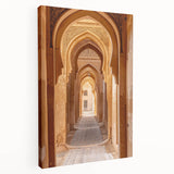 Large stretched canvas featuring a scenic Middle Eastern landscape with muted earth tones, ideal for kitchen wall art.