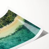 Extra large wall art featuring line art flowers in soft pastel colors on a rolled print, ideal for large living room decor.