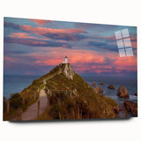 Large abstract wall art of Otago, New Zealand scenery on acrylic glass, showing muted earth tones.