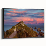 Black and white landscape art painting of Otago, New Zealand on framed canvas, ideal for bedroom wall decor.