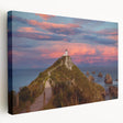 Large art print of Otago, New Zealand scenery on stretched canvas with vibrant green and blue tones.