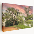 Large canvas print of Buenos Aires cityscape in muted gray and blue tones, suitable for kitchen wall art.