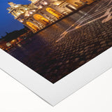 Art deco poster of an Argentine landscape in muted earth tones on rolled canvas, ideal for dining room decor.