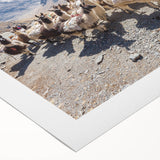 Art deco poster depicting a scenic view of Bolivia in pastel shades on rolled canvas, suitable for dining room wall art.