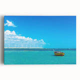 Black and white photograph of a Brazilian landscape on large stretched canvas, suitable for kitchen wall art.