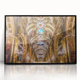 Large abstract wall art depicting Santiago, Chile in muted earth tones on a framed acrylic.
