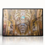 Large abstract wall art depicting Santiago, Chile in muted earth tones on a framed acrylic.