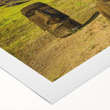 Art deco poster of a Chilean landscape in muted earth tones on rolled canvas, suitable for dining room decor.