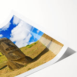 Extra large wall art featuring line art flowers in subtle earth tones on a rolled canvas.